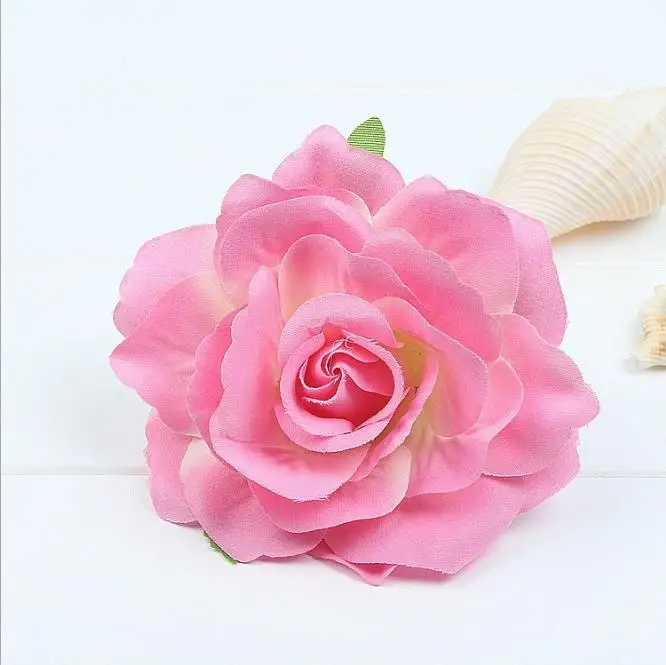 Wedding Decorative Cheap Artificial Flower Head Silk Rose Flower Head