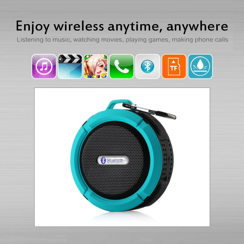 Factory best selling products mini bluetooth speaker waterproof with sucker - ANKUX.COM