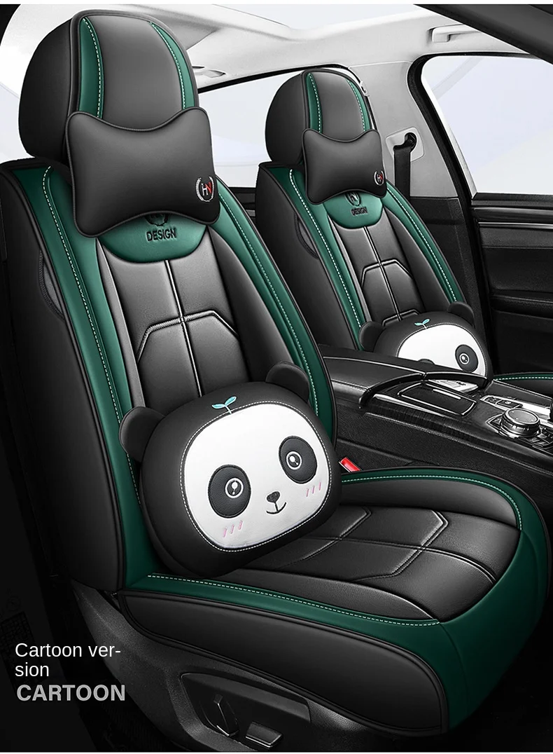 Four Seasons Fully Surrounded Car Seat Cushion Front Generation Leather Polyester for Car Seat Supplies details