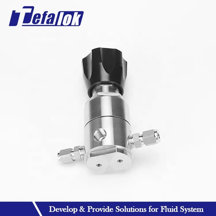 Back Pressure Valve Stainless Steel Single Gauge Reducing Valve Ss304