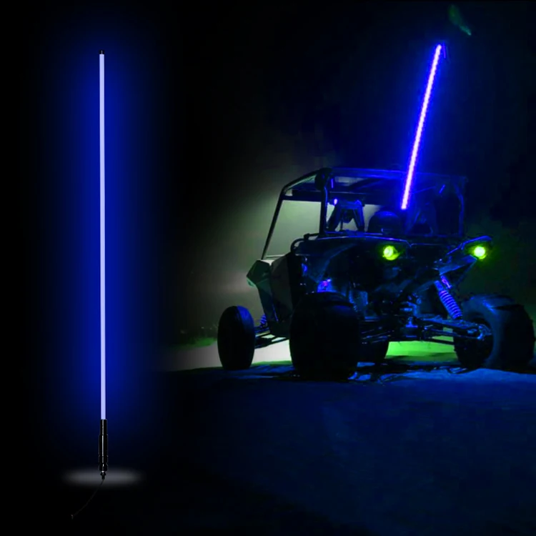 Led Antenna Brightest Rgb Flexible Led Whips For Motor Utv Off Road