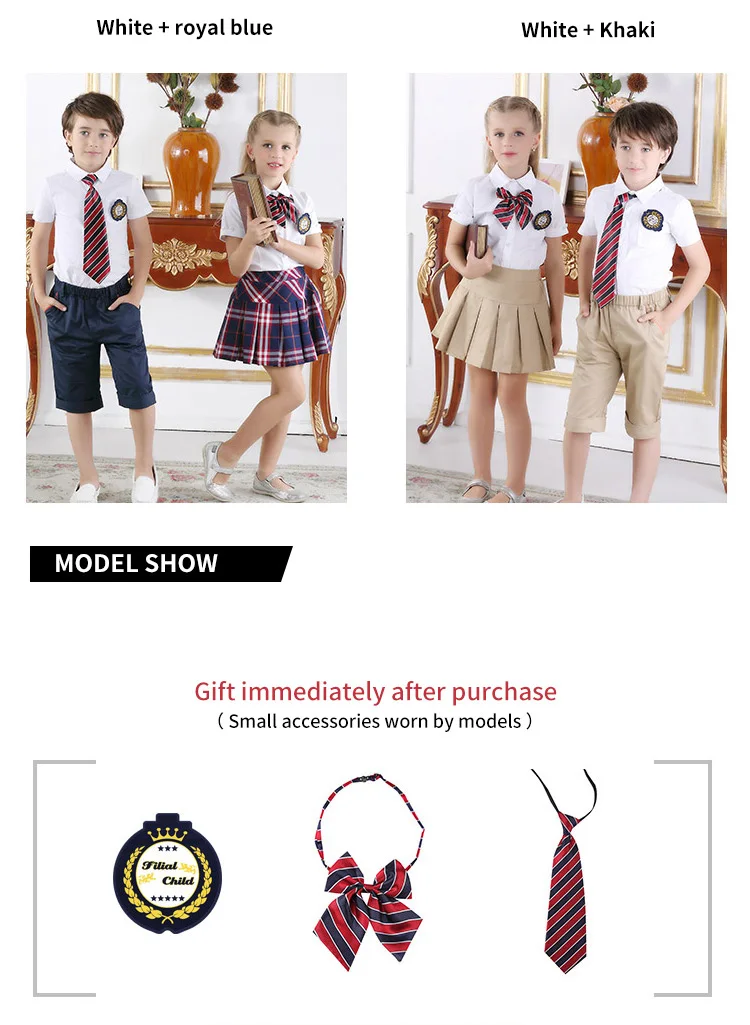 Stylish Kindergarten School Uniform Designs Knitted Kids Design School Suit School T Shirts