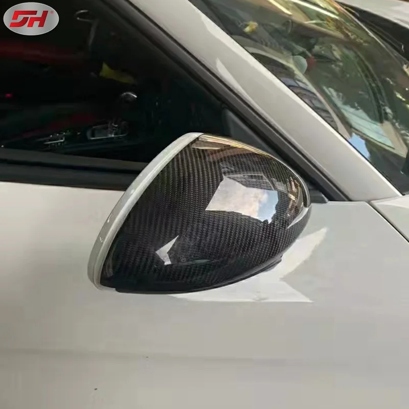 paste carbon fiber mirror cover mirror case side mirror house for 718 cayman boxster 982 model 2016-up