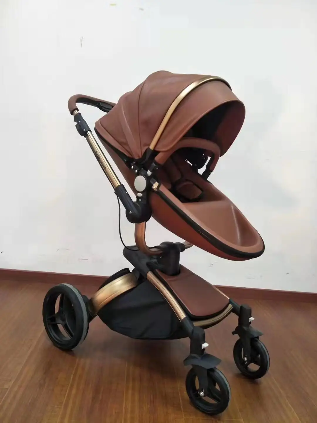 China Pu leather Agape stroller 3 in 1 baby pram with EN certificate ...