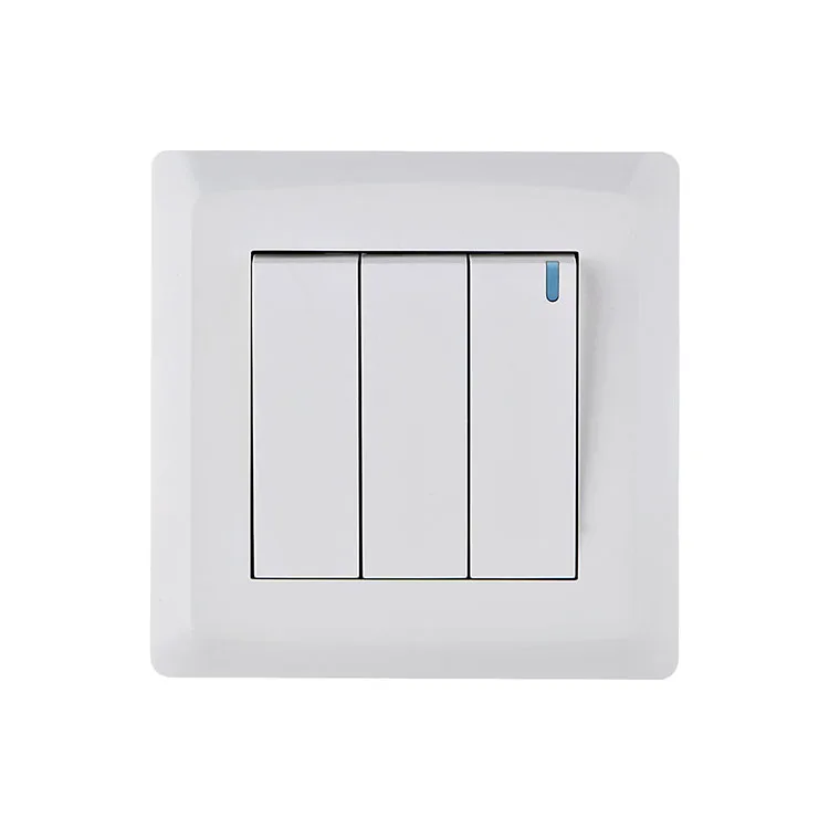 Factory Wholesale Cheap Electrical Home Use Power UK Standard Blank White Switches and Socket Light Wall Switches Outlet