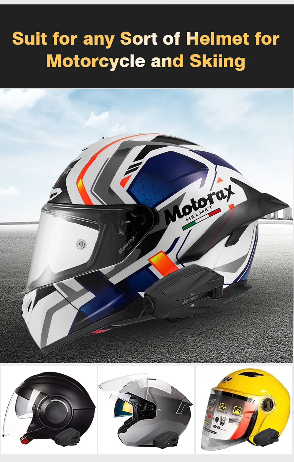 Motorcycle Helmet Riding Camera Video V4 1200 M 4 Riders Group