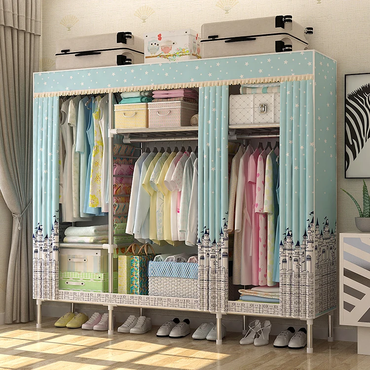 Free Sample Wardrobe Foldable Pvc Clothes Bedroom Guangdong Por Unidad ...