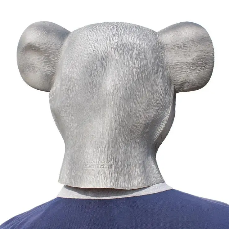 批发动物乳胶面具万圣节派对成人可爱的考拉 cosplay 伪装面具