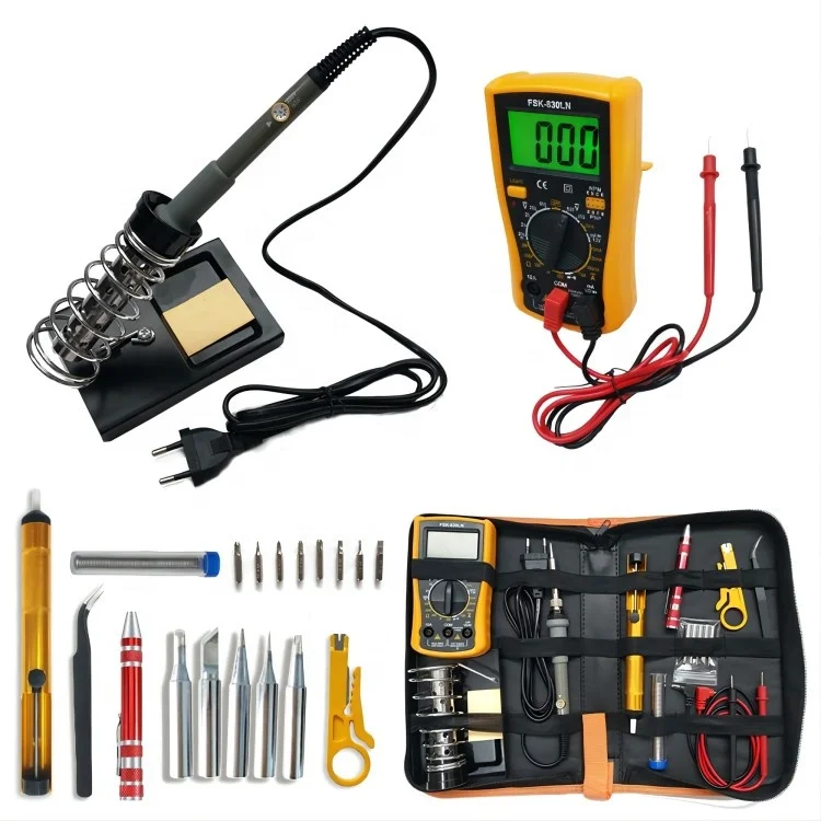 Soldering Iron Kit With Multimeter Adjustable Temperature Soldering