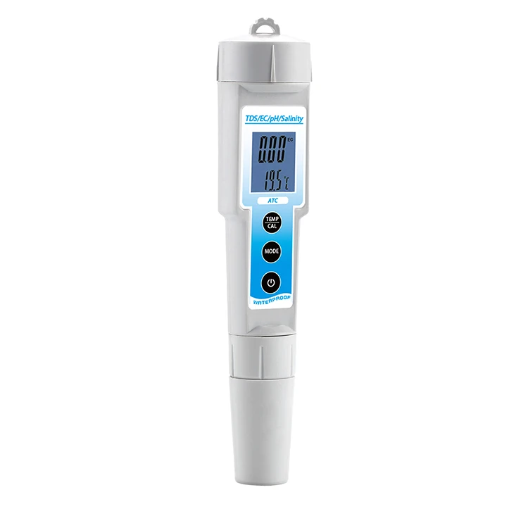 New Waterproof Digital 5 in 1 TDS EC PH Salinity Temperature Tester water quality Tester for Pools Drinking Water Aquariums