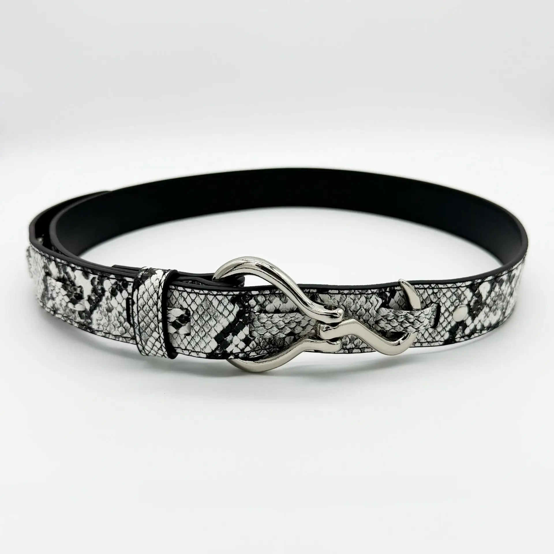 2026 New Fashion Design Women's With No-Hole Hook Solid Alloy Buckle, Heavy-Duty Versatile Jeans Belt_voghion.com