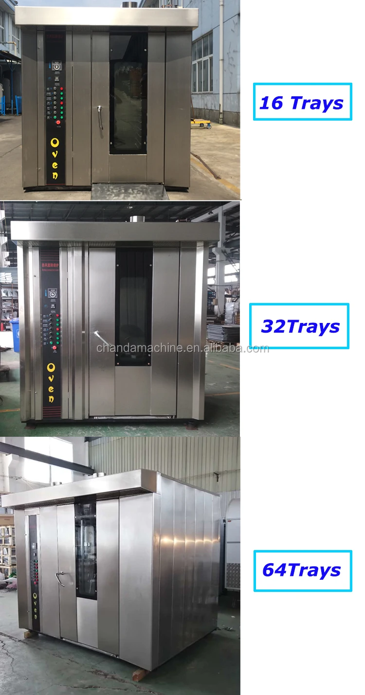 High quality rotary bread baking oven, mini rotary rack oven for sale