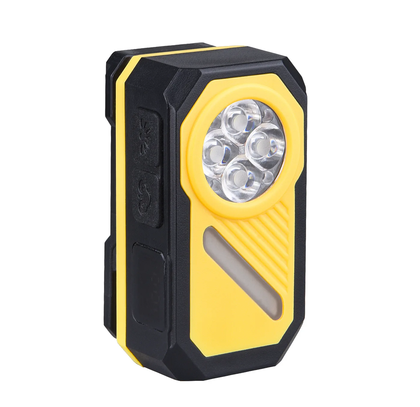 多功能EDC灯，带电子显示屏七色背光强磁铁可拆卸头戴式手电筒帽夹