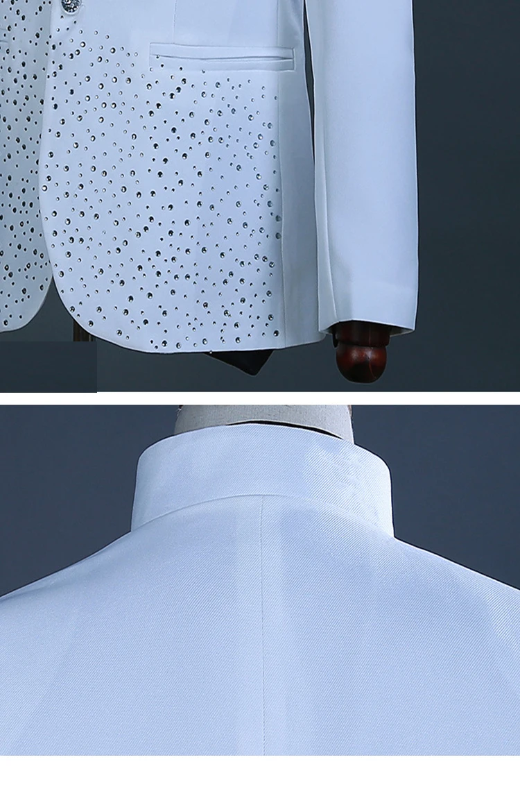 Reliable and Competitive Price Custom Man Stand Collar Gourd Stage Costumes Tuxedo Suits