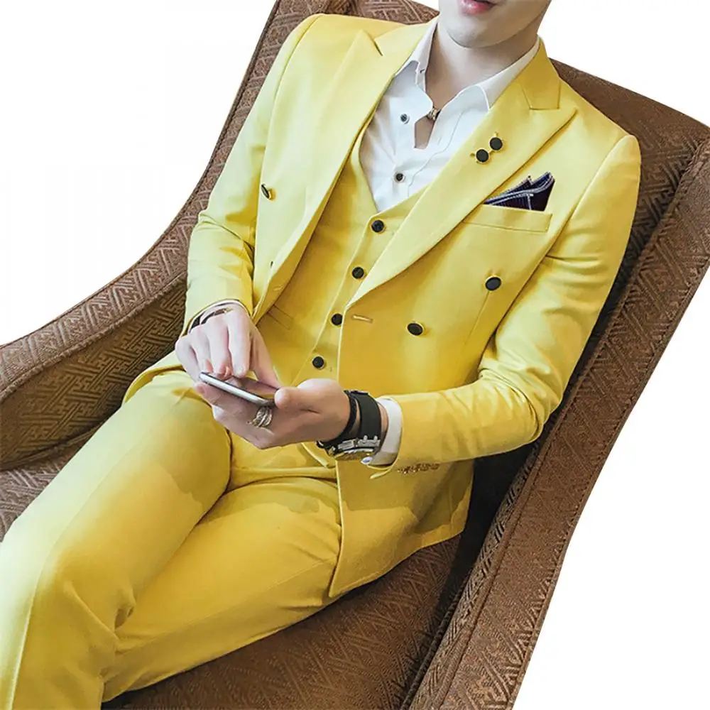 Fashion Tuxedo Slim Fit Men Suit Plus Size Three Piece 235308 - Buy Men ...