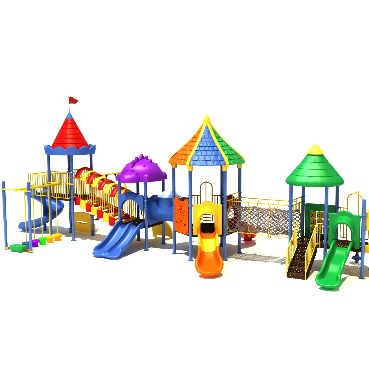 Swing Set For Children Entertainment Equipment Outdoor Playground ...