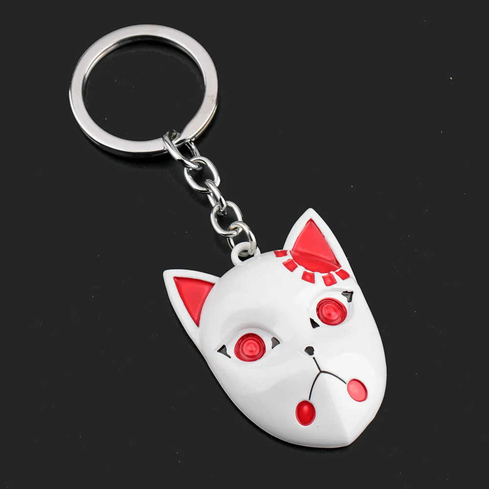 Demon Slayer Kimetsu No Yaiba Keychain Tanjirou Sabito Makomo Cat-masks ...