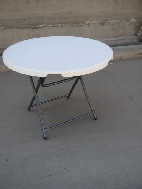 户外家具折叠圆形塑料桌子婚礼