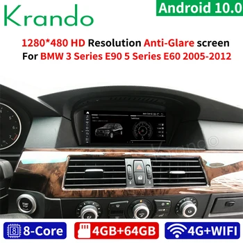 Krando Android Qualcomm 10 0 4g 64g 8 8 Car Navigation For Bmw 5 Series E60 Bmw 3 Series E90 2005 2012 Cic Ccc Audio Buy Car Radio Audio For Bmw E60 E90 For Bmw E60