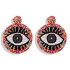 VRIUA 2019 Europe United States New Eyes Rice Beads Earrings Devil's Eye Rice Beads Ring Earrings Ear Jewelry Free Shipping