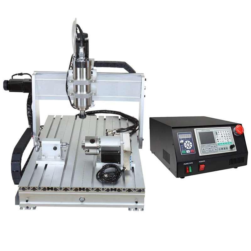 2200W CNC 6040 4Axis Engraver Router Mcah3 USB Milling Engraving Machine&Chiller 