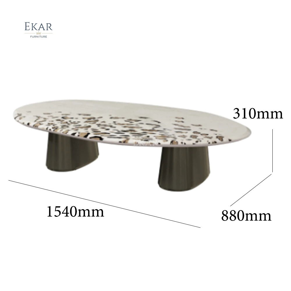 product ekar furniture european design marble coffee table combination modern living room furniture-68