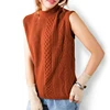 Wholesale Women Official Soft Wool Blend Sleeveless Sweater Vest
