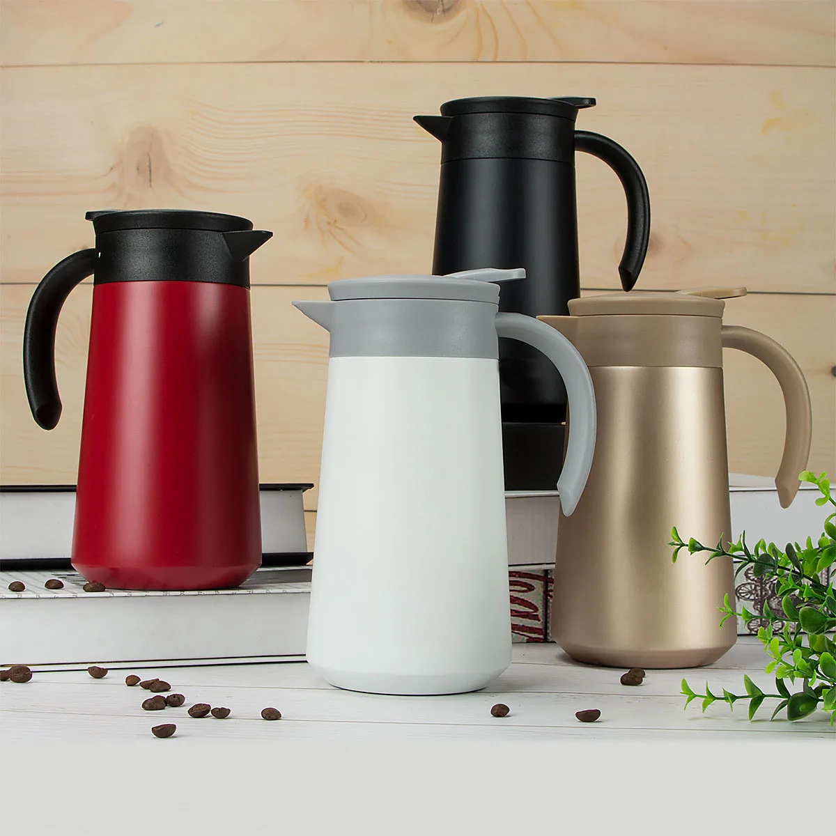 2020新款设计600毫升800毫升不锈钢保温瓶带手柄的热咖啡壶