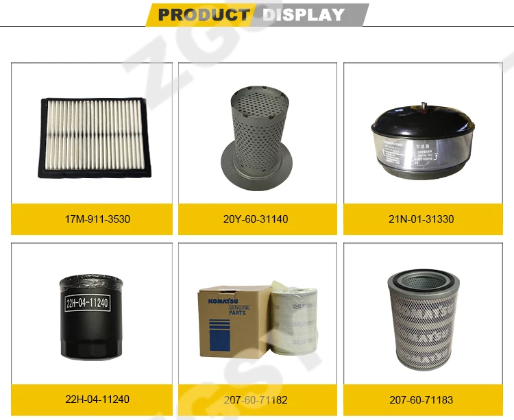 600-185-2700 Air Cleaner Element for Komatsu Excavators