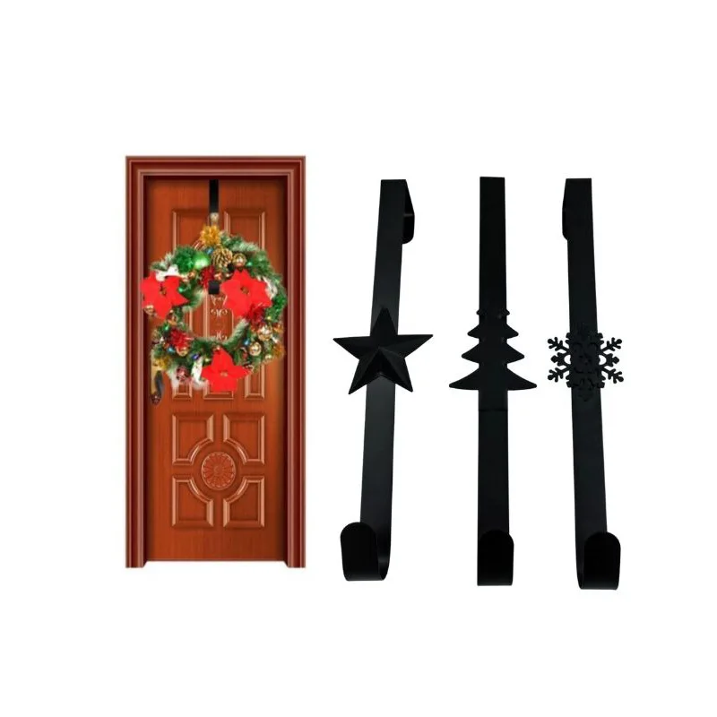 Christmas Hook Metal Wreath Hook Christmas Decoration Wreath Hanger For