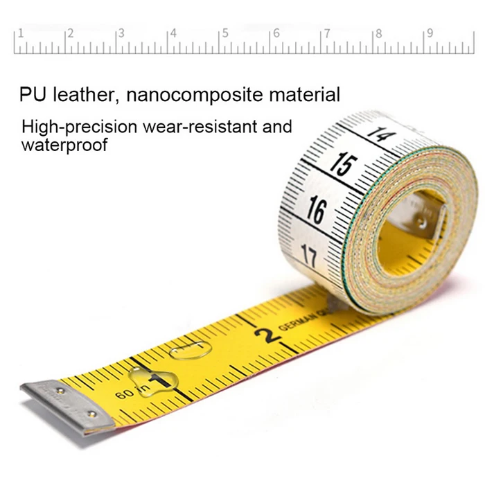 2 Sided Tape Measure,2 pcs Practical Measuring Ruler Tailor Ruler Soft Measuring Tape Used to Measure Bust and Waist Circumference,60inch/150cm White 