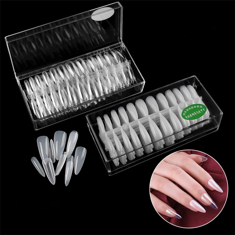 批发新504无缝超薄指甲板尖假指甲尖