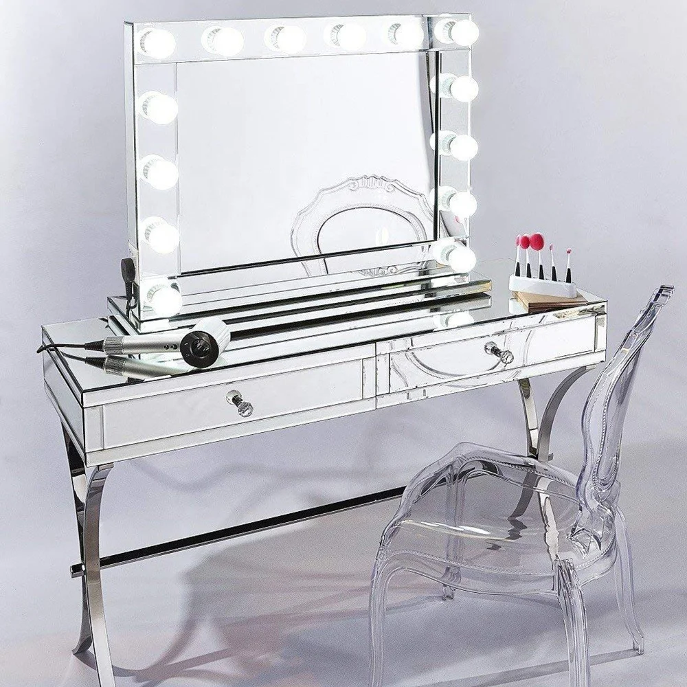 manufacture 6000k white large dressing led lighted table vanity