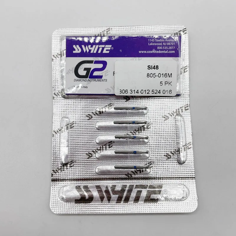 Ce Approved Original Ssw Diamond Burs 5burs/pack Ss White Rotary Dental