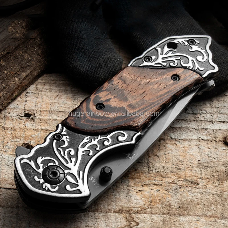 Subtle Wholesale Camping Folding Pocket Knives Hunting Blades Cutter