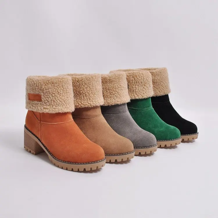 High Quality Boots Women Shoes Plus Size Warm Snow Boots Winter Fur