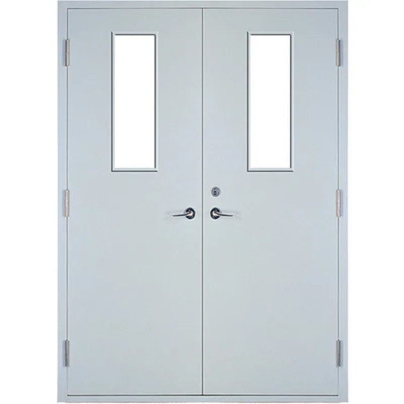 2100mm*2050mm fire steel door double panels fire exit door fire resistant time 90 minutes