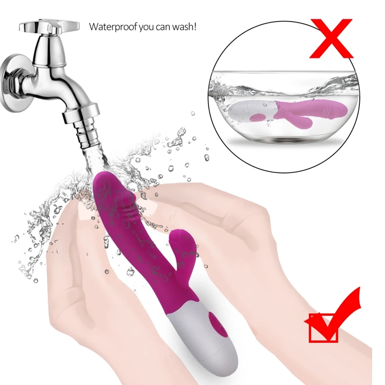G Spot Dildo Rabbit silicone Vibrator for Women Dual Vibration Waterproof Female Vagina Clitoris Massager Sex toy