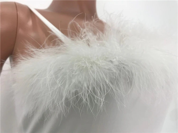 A92242 Women sexy mini dress fitness dress for women feather  off shoulder sleeveless dress for evening party wholesale