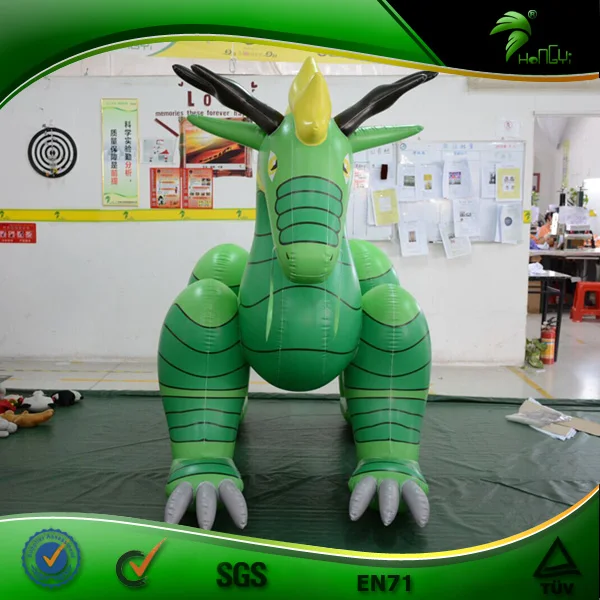 inflatable green dragon