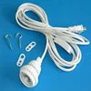 Indoor Triple Socket Lantern Light Strand Set - Black Wire - 43" Spacing