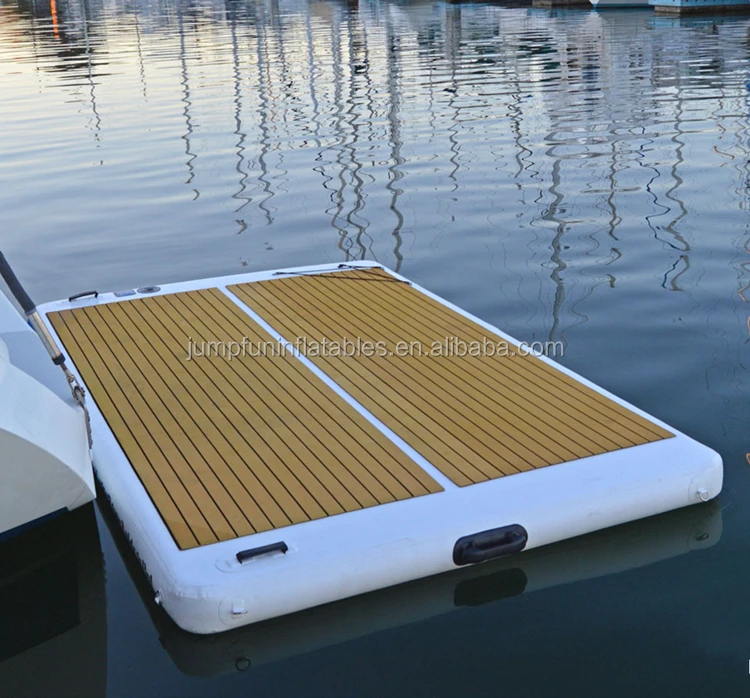 Inflatable Dock For Water Scooter 20cm Thickness Floating Yacht Dock ...