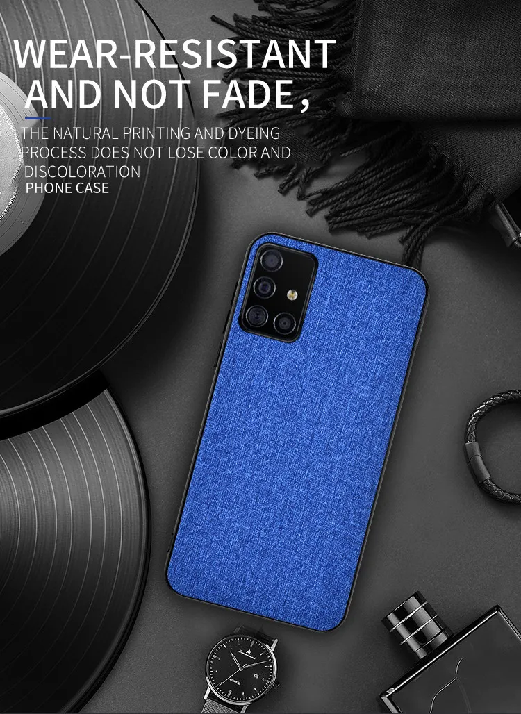 2020 new hot simple style cloth cell phone case fabric for samsung galaxy A51 A71 A91 s11 s11plus s10 plus s9 s20 plus s20 plus factory