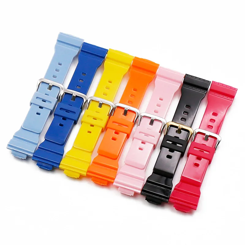 Watch Accessories Resin Strap Men's Pin Buckle Rubber Watch Band For