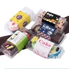 Mousse Swiss Roll West Point Rectangular Brown Transparent Baking Packaging Plastic Box