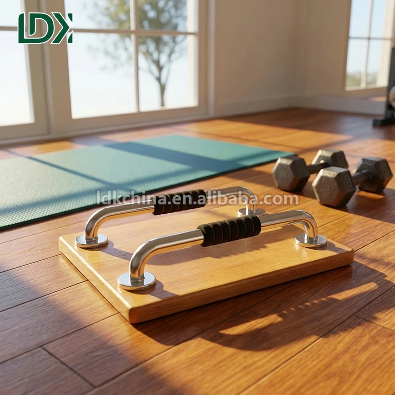 LDK Handstand Fitness Equipment Wooden Pull up bar Parallettes Calisthenics Home Gym Set