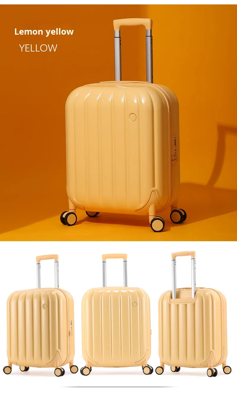 product 20 inch new pumpkin bubble box pc hard case childrens password lock universal spinner wheel travel trolley case waterproof-13