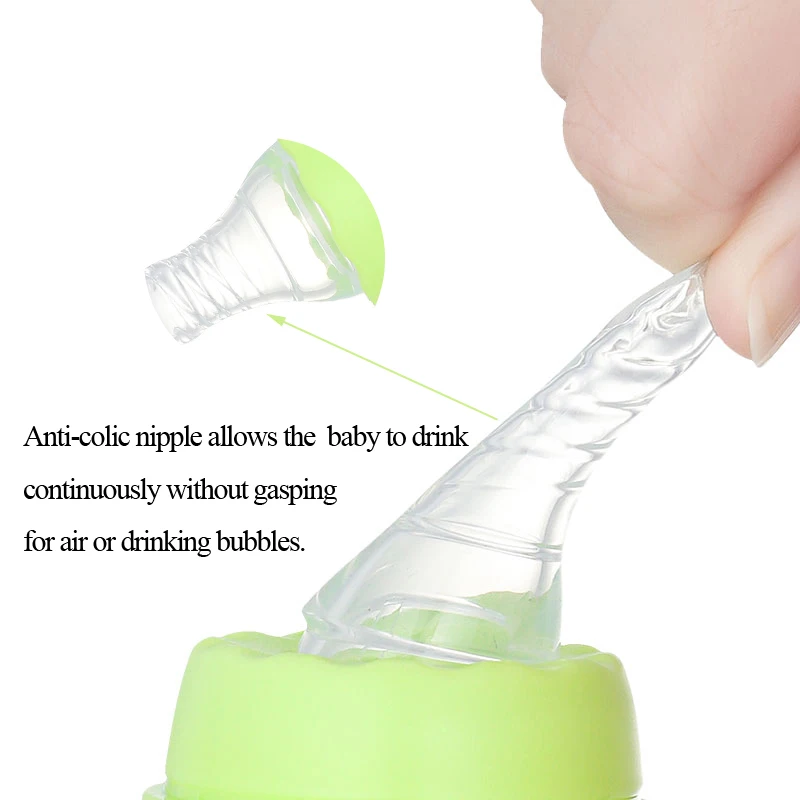 Factory newborn baby glass feeding bottle baby milk bottle