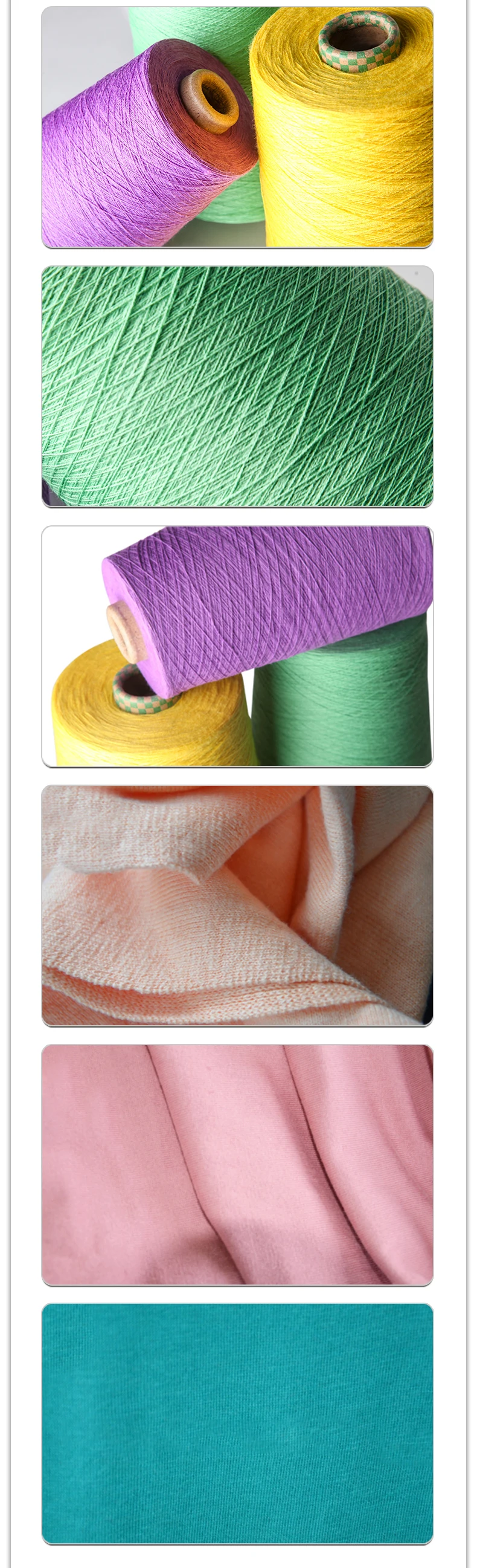 32S/2 dyed 50% cotton 50% Model Blended yarn Ring Spun factory wholesale