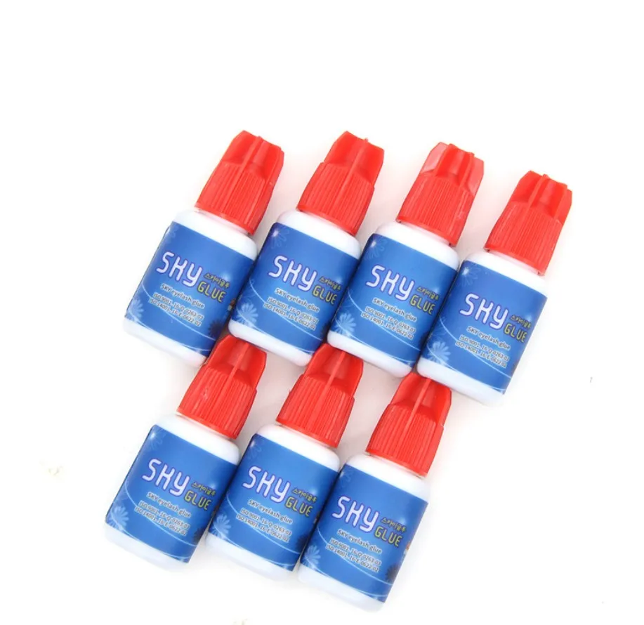 Professional Eyelash Extensions Adhesive Glue 5 Ml Red Lid Sky Eyelash